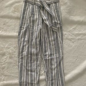 Madewell Linen-Cotton Paperbag Pants